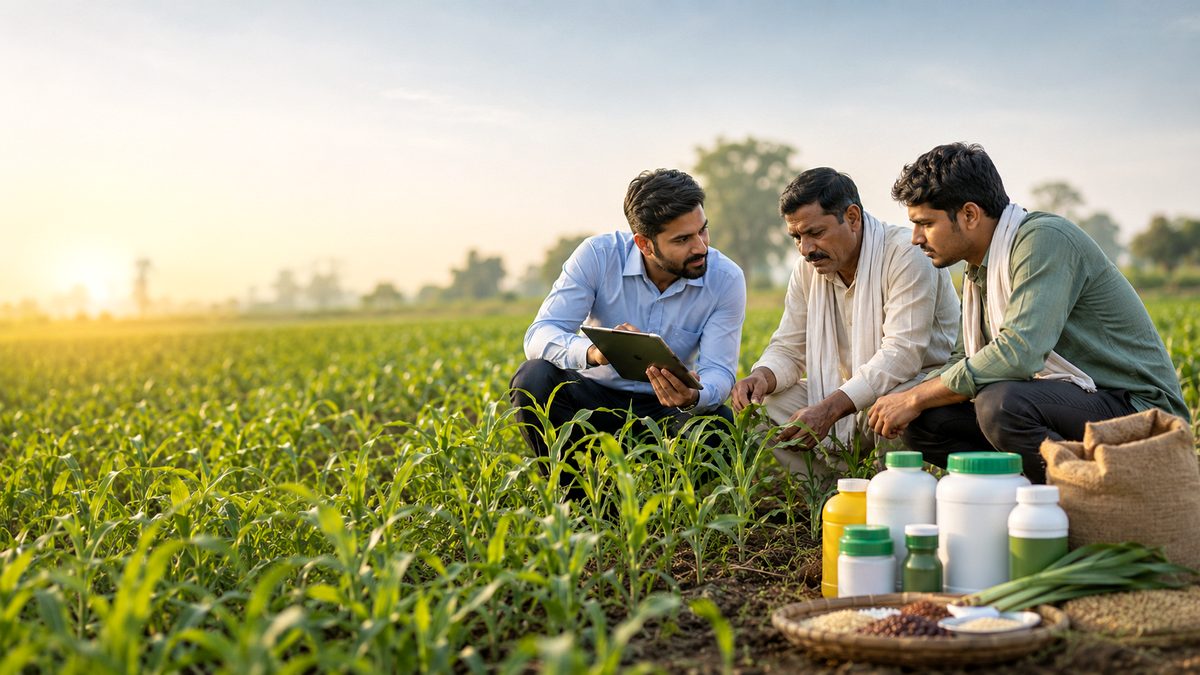 On-field crop advisory with farmers